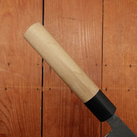 Morihei Hisamoto 165mm Nakiri Kurouchi Shirogami 1 Ho Wood (D-shape)
