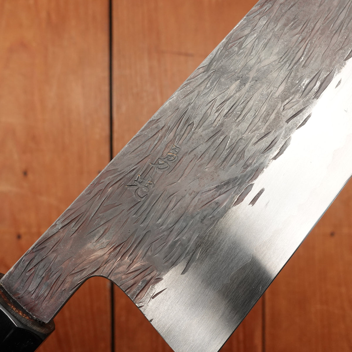 Isamitsu 210mm Gyuto Stainless Clad Shirogami 1 Kurouchi Taihei Zebrawood Handle