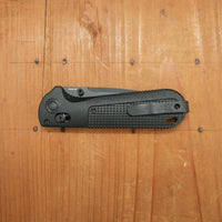 Benchmade 430BK-02 Redoubt Drop Point CPM-D2 AXIS Lock Black Grivory and Black Grip Handle