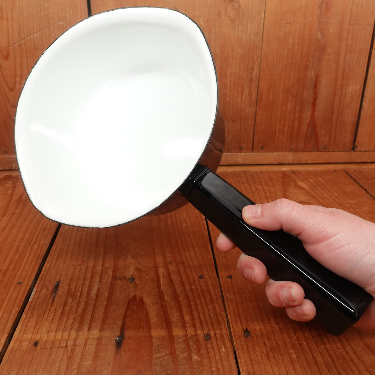 Noda Horo Sauce Enamel Pot 14cm