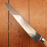 Steelport 10” Bread Knife 52100 Carbon Steel Stabilized Maple