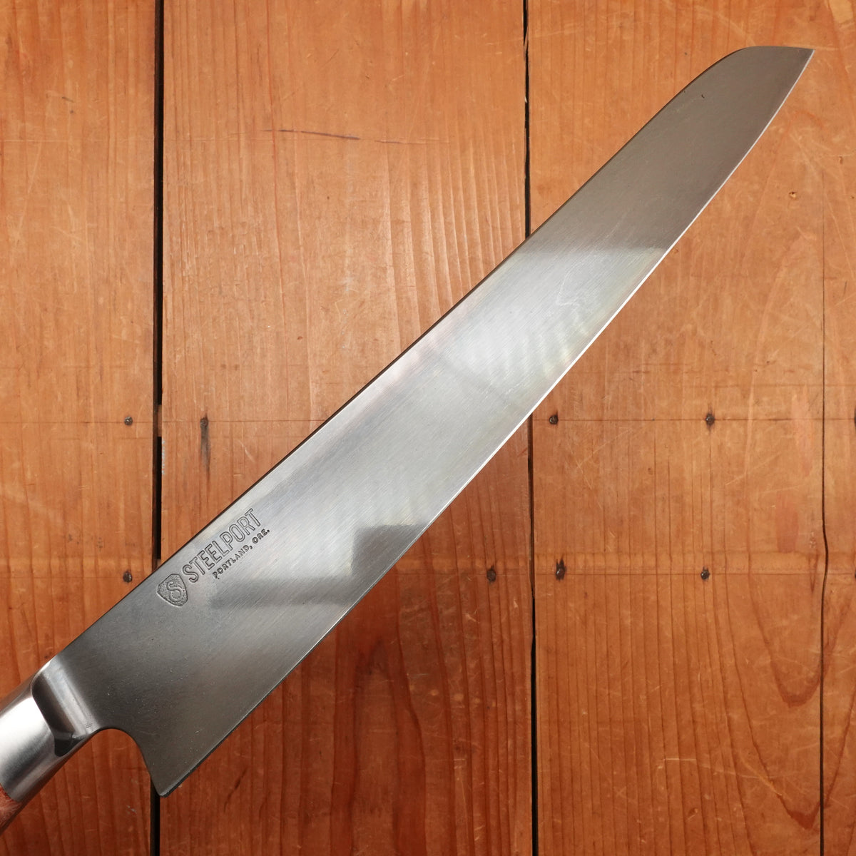 Steelport 10” Slicer 52100 Carbon Steel Stabilized Maple