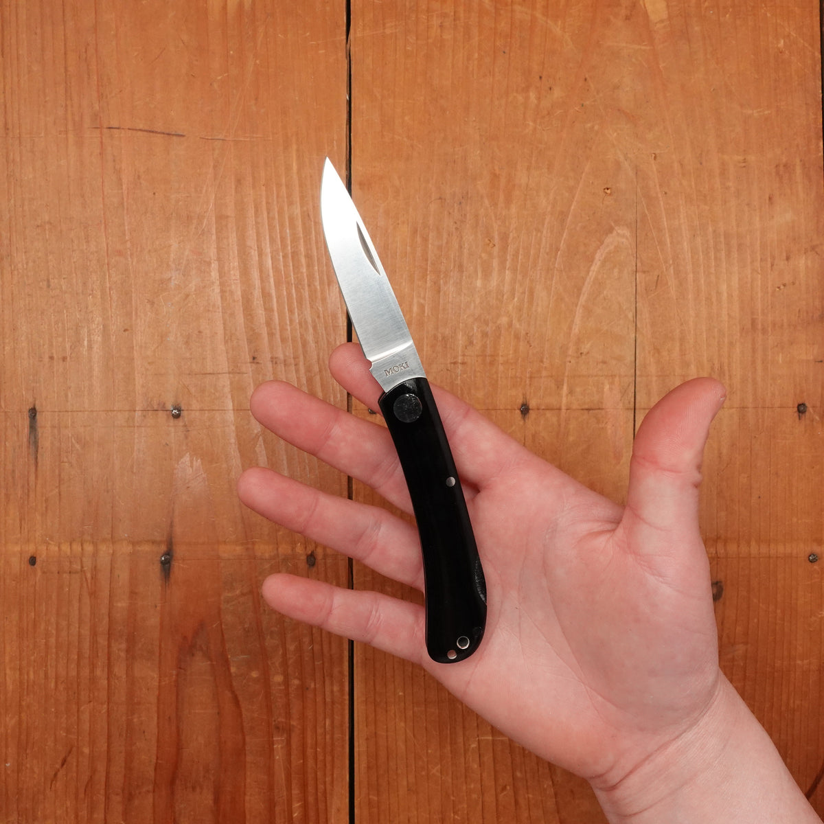 MOKI Shima Owl Folding Knife Linen Micarta Handle