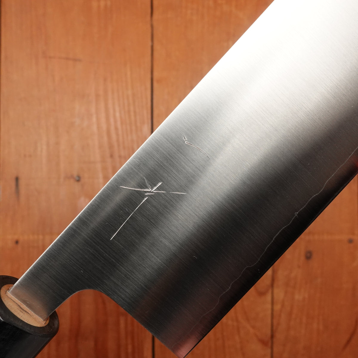 Hitohira Futana 165mm Nakiri Stainless Migaki Ho Wood (D-Shape)