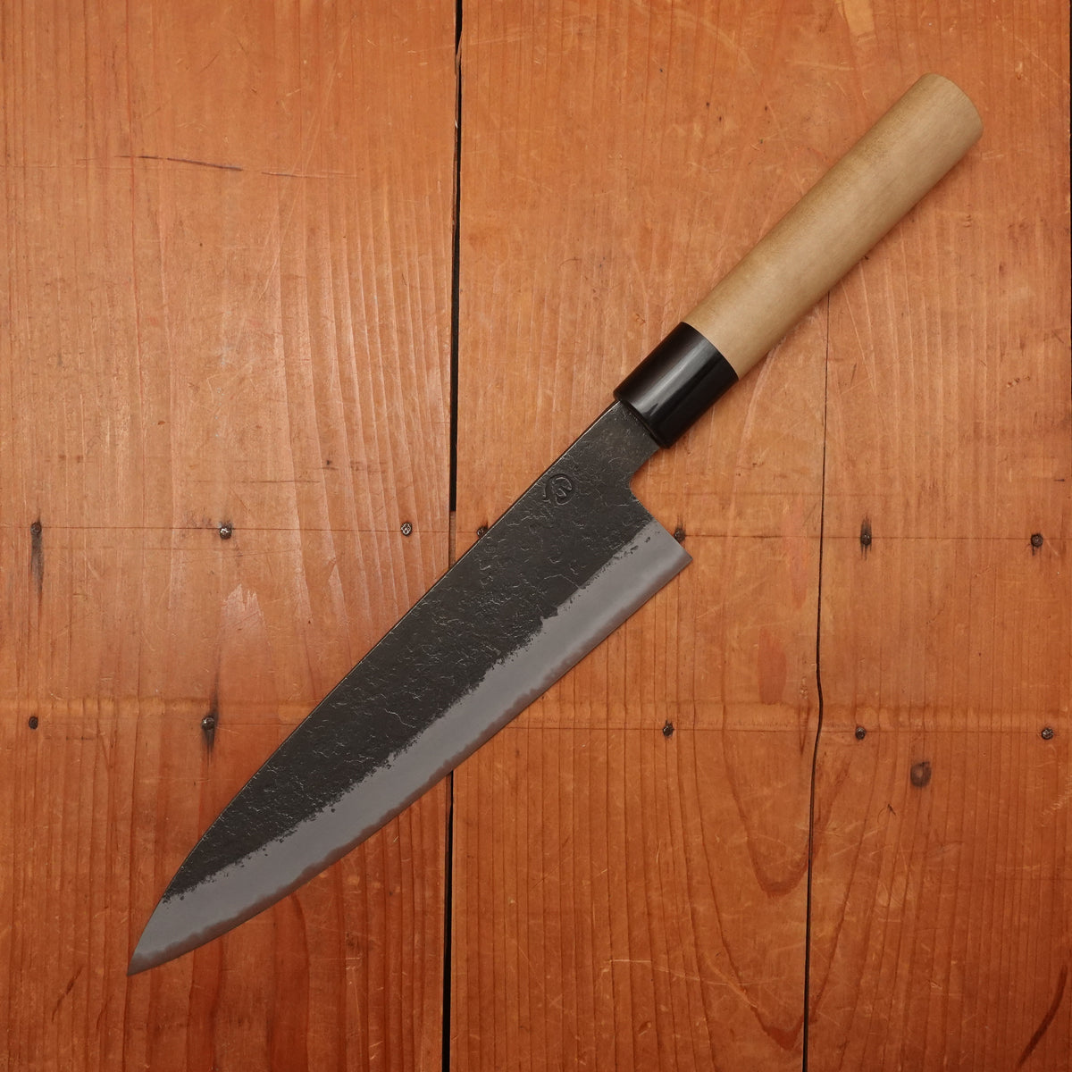 Hitohira Hinode 210mm Gyuto Shirogami 2 Kurouchi Ho Wood (D-Shape)
