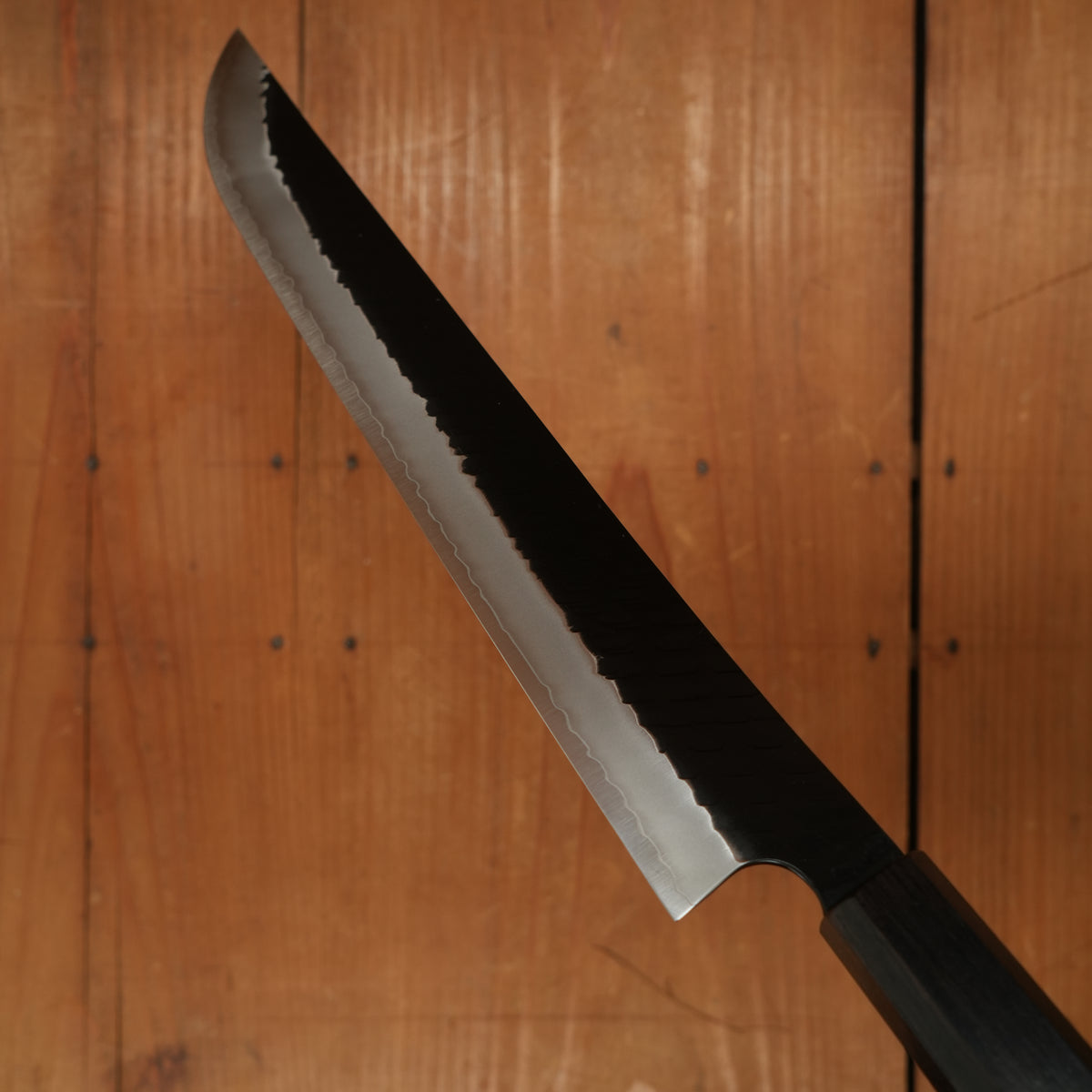 Nigara Hamono 270mm Sakimaru Sujihiki SG2 Kurouchi Tsuchime Ebony Handle