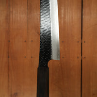 Nigara Hamono 270mm Sakimaru Sujihiki SG2 Kurouchi Tsuchime Ebony Handle