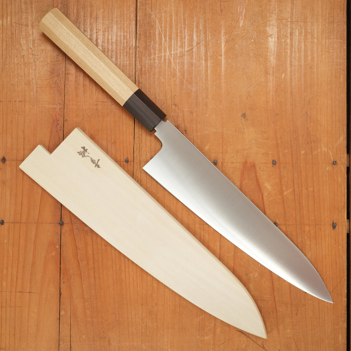 Konosuke Sakai HD2 225mm Wa Gyuto Ho & Ebony Wood Handle with Saya