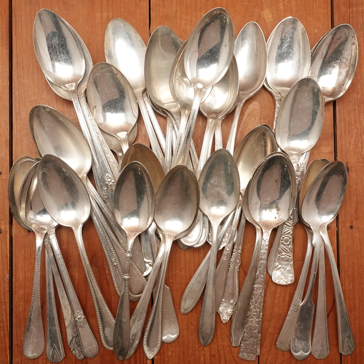 Vintage Large Silver Plate Spoon - 1 pc