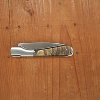 Fontenille Pataud Sperone 12cm Stainless Lockback Ram Horn Handle