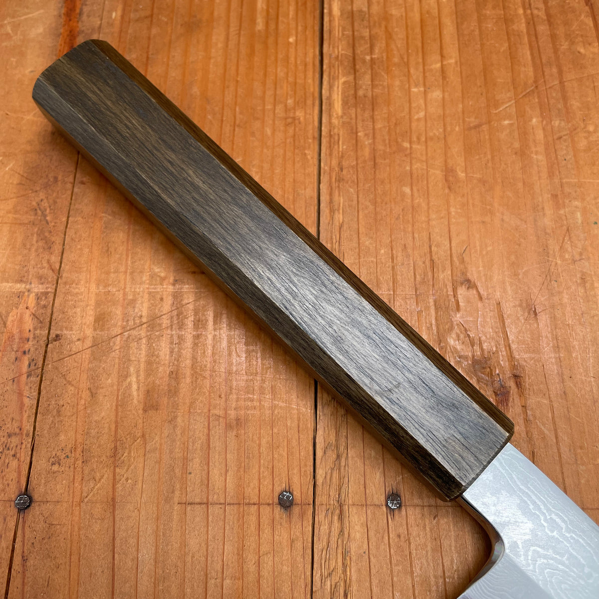 Sakai Kikumori Nakagawa V10 270mm Yanagi VG10 Damascus Oak Handle with Saya