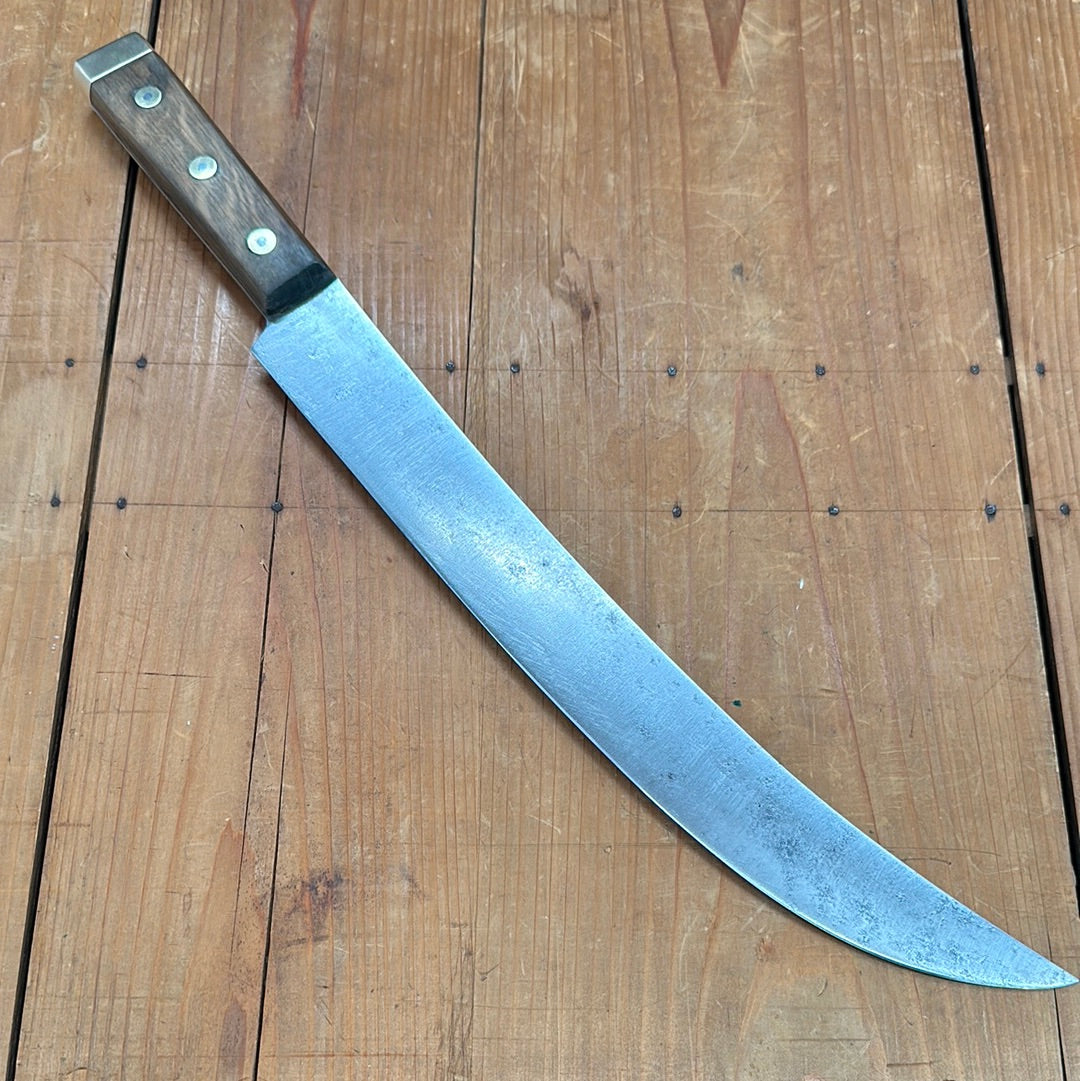 F Dick 14" Scimitar Carbon Steel Birdseye Rivets PreWW2?