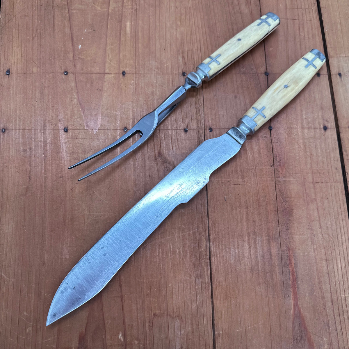 Meriden Cutlery Co Carving Set "The Centennial" 1876 Centennial