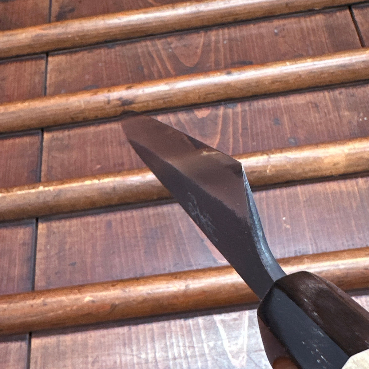 Wakui 240mm Sujihiki V2 Carbon Kurouchi Nashiji Ho Octagonal