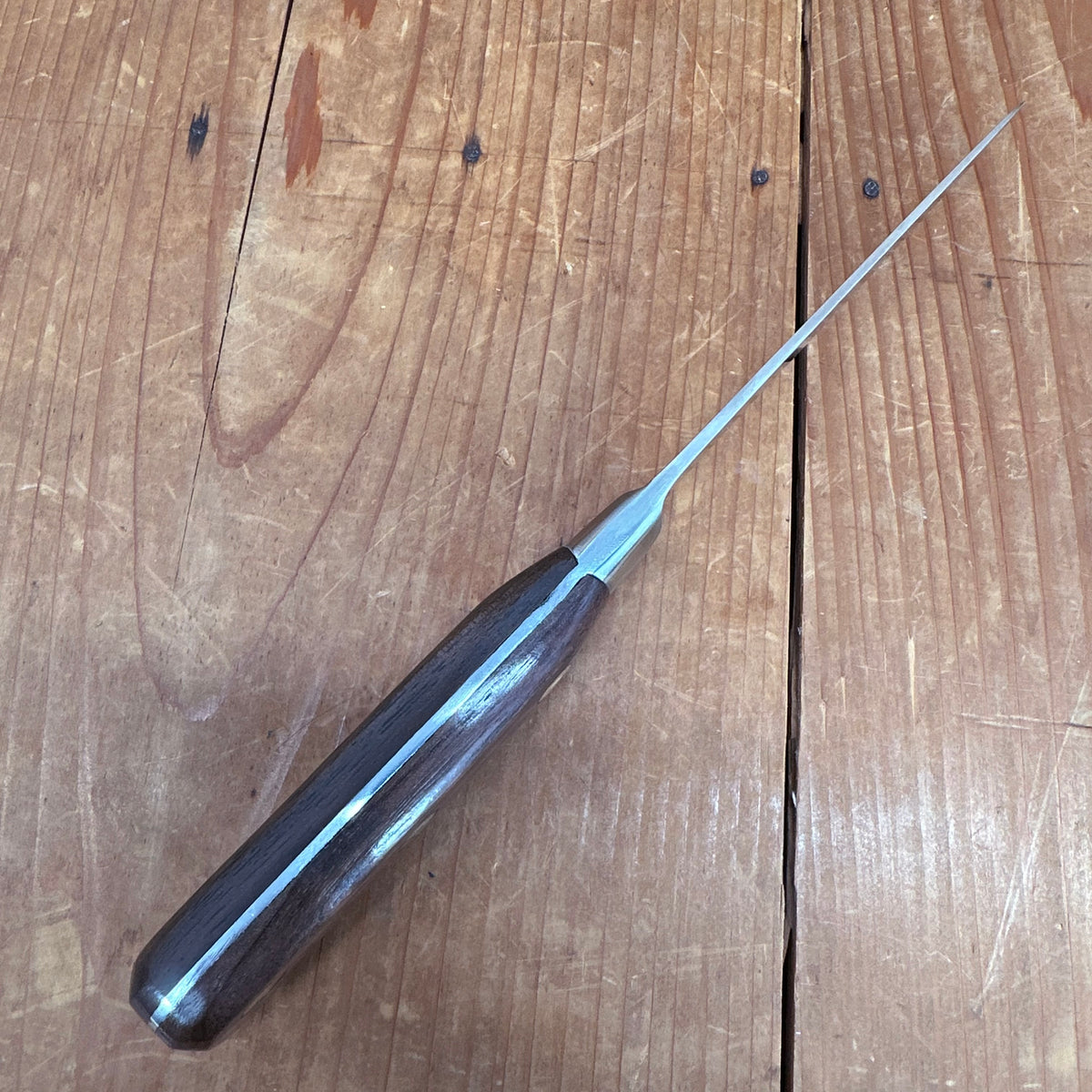 New Old Stock A Wright 5" Stiff Boning Knife Serrated Forged Stainless Steel Rosewood Sheffield