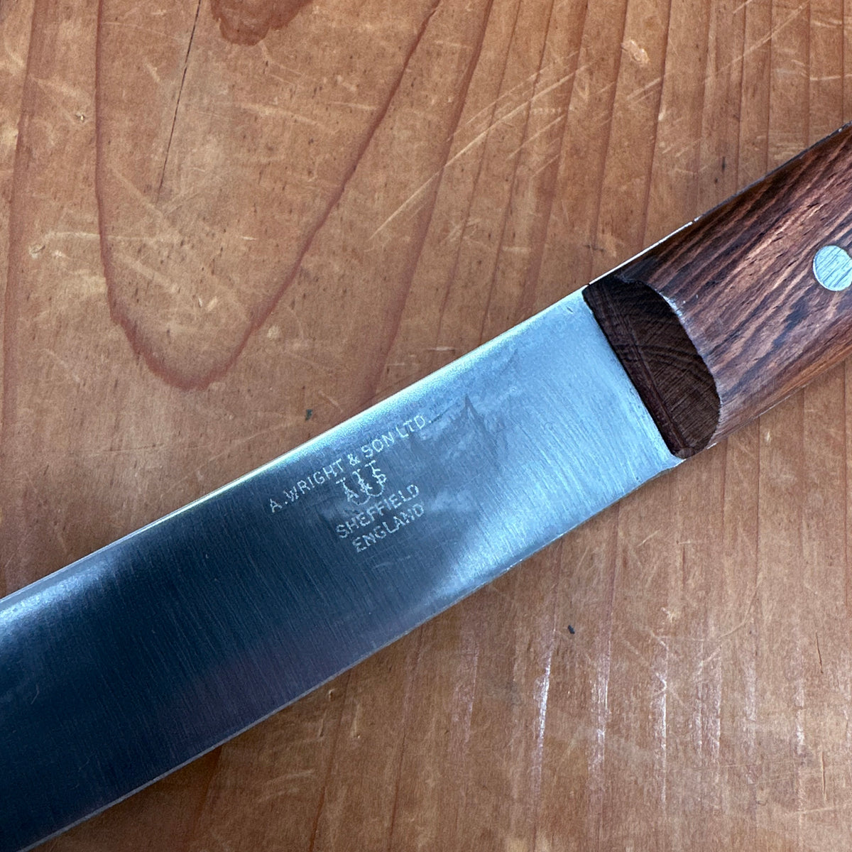 New Vintage A Wright 6" Boning / Trimming Carbon Steel Rosewood Sheffield