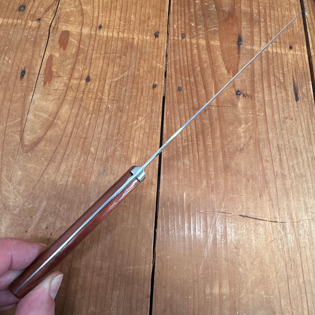New Old Stock A Wright 6" Spatula Forged Carbon Steel Rosewood Sheffield