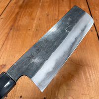 Sakai Kikumori 165mm Wa Nakiri Shirogami 1 Kurouchi