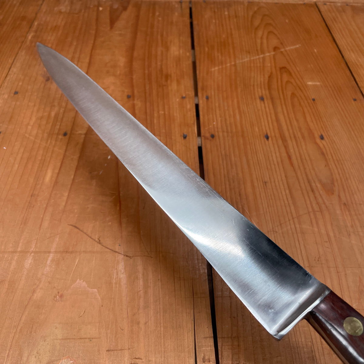 New Old Stock Stanley Rogers 12" Flex Slicer Double Shear Steel Carbon France ~1930s-60s Unmarked