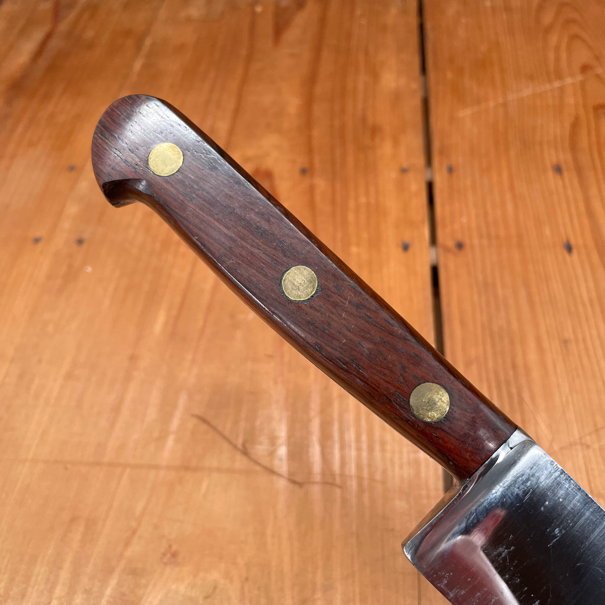 New Old Stock Stanley Rogers 12" Flex Slicer Double Shear Steel Carbon France ~1930s-60s Unmarked