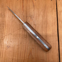 Friedr Herder 3 1/2” Sodbuster/Miner’s Jack Drop Point Carbon Lockback Sapele Wood Handle