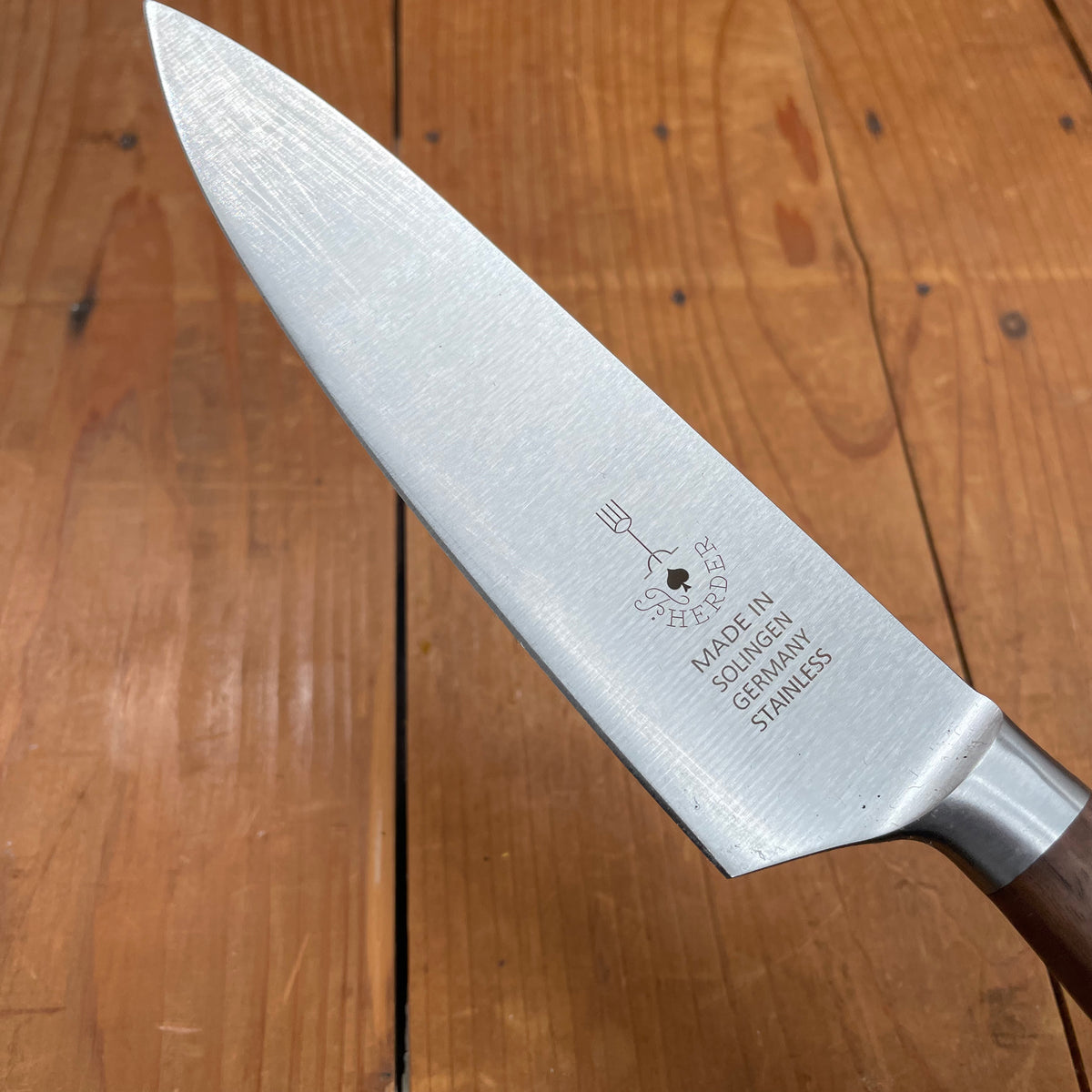 Friedr Herder Madera 6" Chef Forged Stainless Walnut 1/2 Bolster