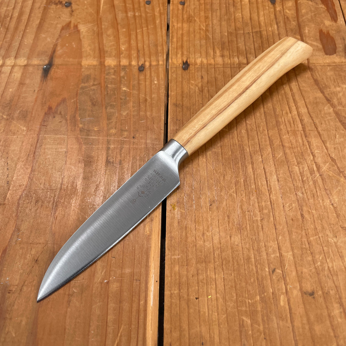 Friedr Herder Madera 3.15" Paring Forged Stainless Olive 1/2 Bolster
