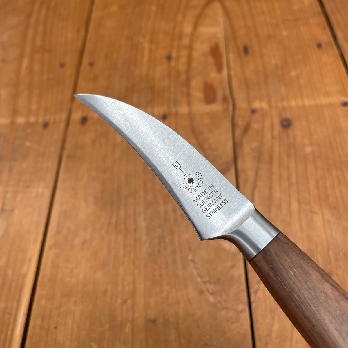 Friedr Herder Madera 2.75" Birds Beak Forged Stainless Walnut 1/2 Bolster