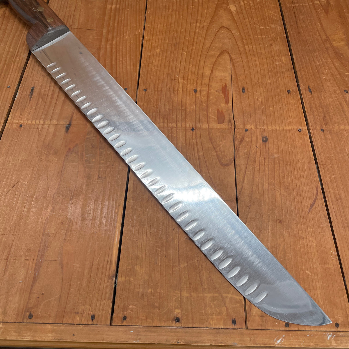 New Old Stock XXL 17.75" Boucher Stainless Steel Palissander Thiers, France