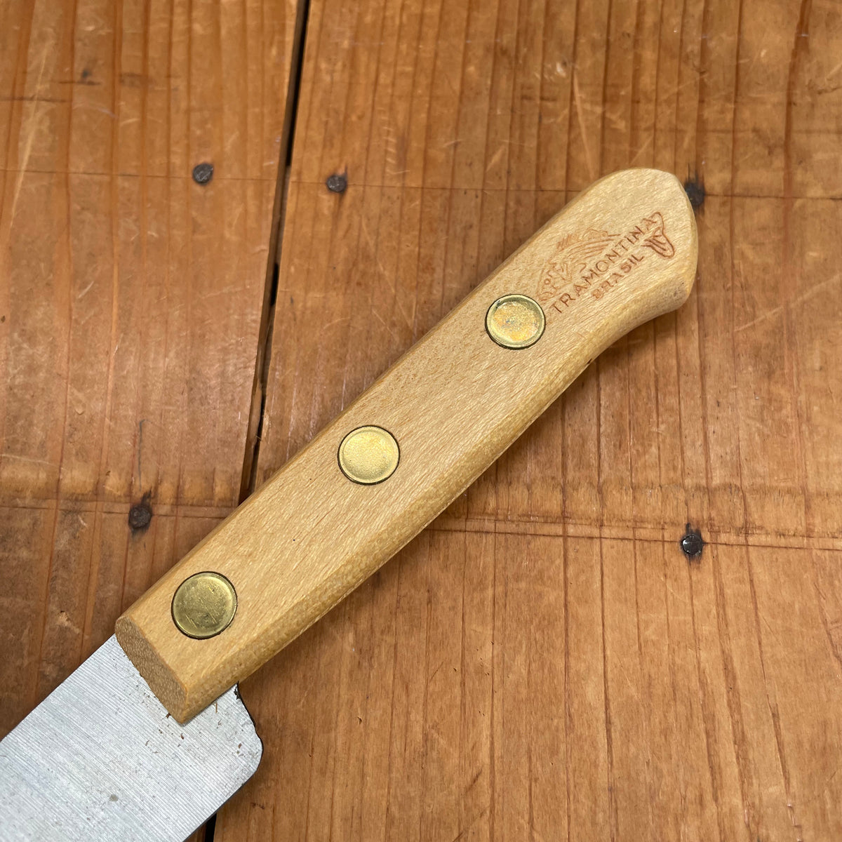 New Old Stock Tramontina 5" Chef Knife Carbon Brazil 1970-80
