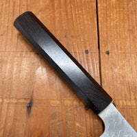Nigara Hamono 170mm Butcher Knife SG2 Migaki Tsuchime Ebony Handle