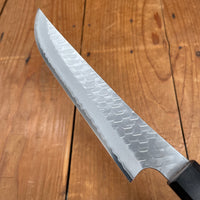 Nigara Hamono 170mm Butcher Knife SG2 Migaki Tsuchime Ebony Handle