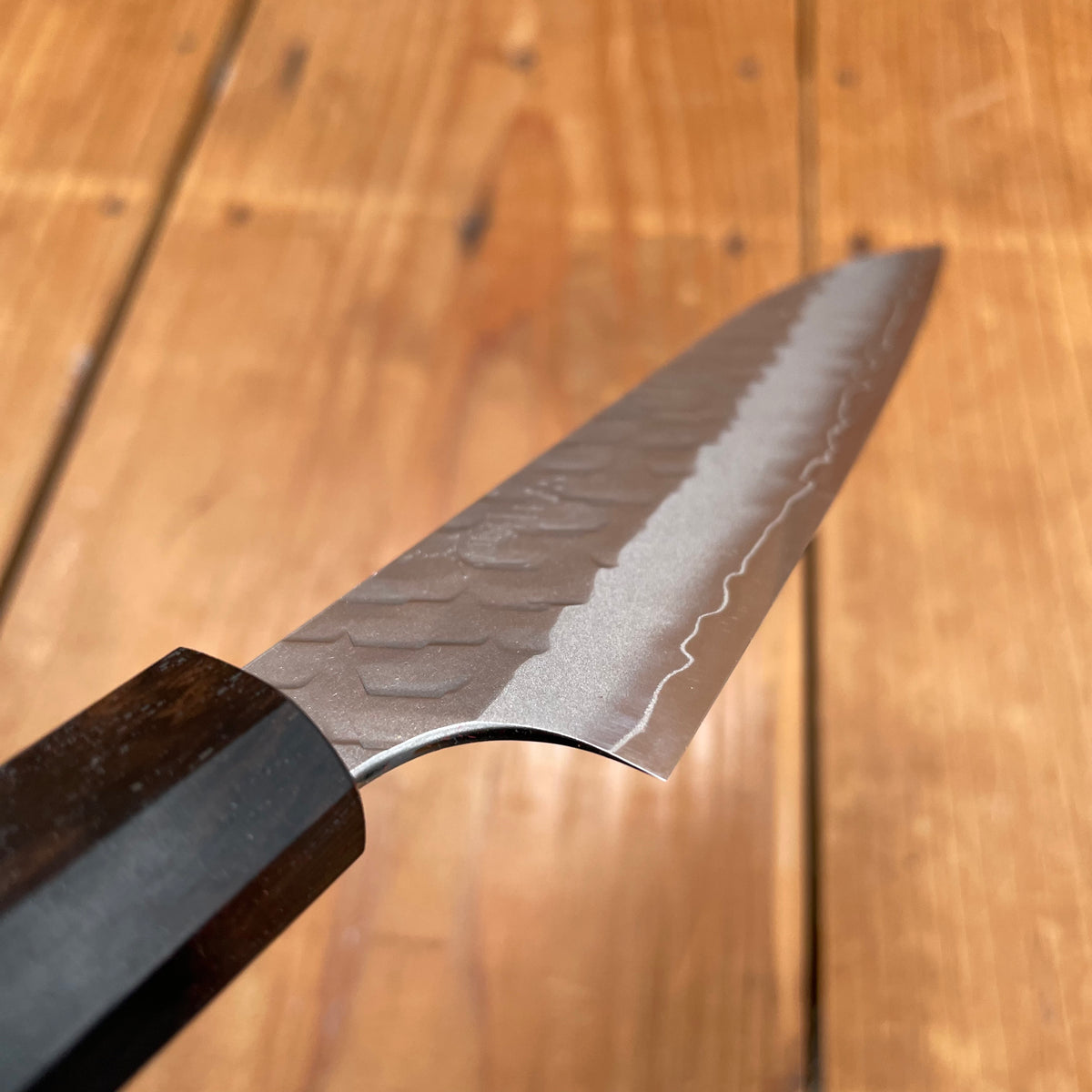 Nigara Hamono 120mm Petty SG2 Migaki Tsuchime Ebony Handle