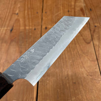 Nigara Hamono 120mm Kiritsuke Petty SG2 Migaki Tsuchime Ebony Handle