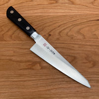 Morihei Hisamoto 150mm Honesuki Kaku Stainless Pakka Handle Natural Stone Finish