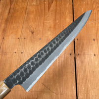 Hitohira Ajikataya 270mm Sujihiki Shirogami 2 Tsuchime Ho Wood (D-Shape)