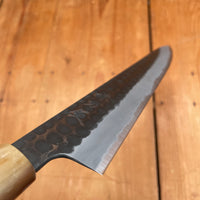 Hitohira Ajikataya 270mm Sujihiki Shirogami 2 Tsuchime Ho Wood (D-Shape)