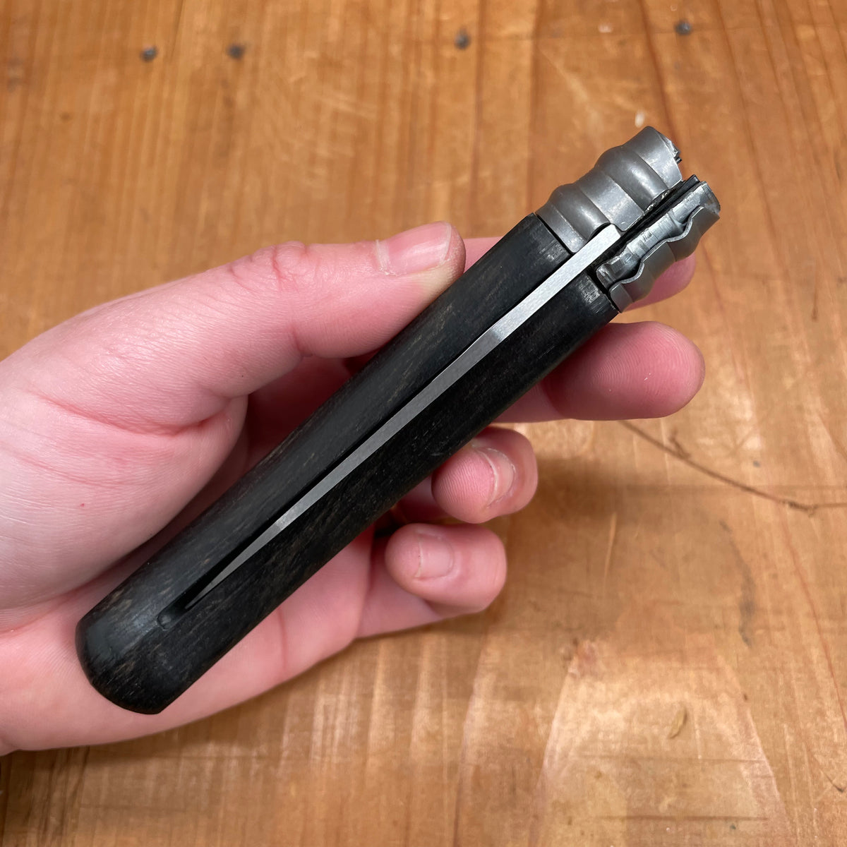 André Verdier L'Alpage 8.5cm Stainless Steel Folding Knife Ebony Handle
