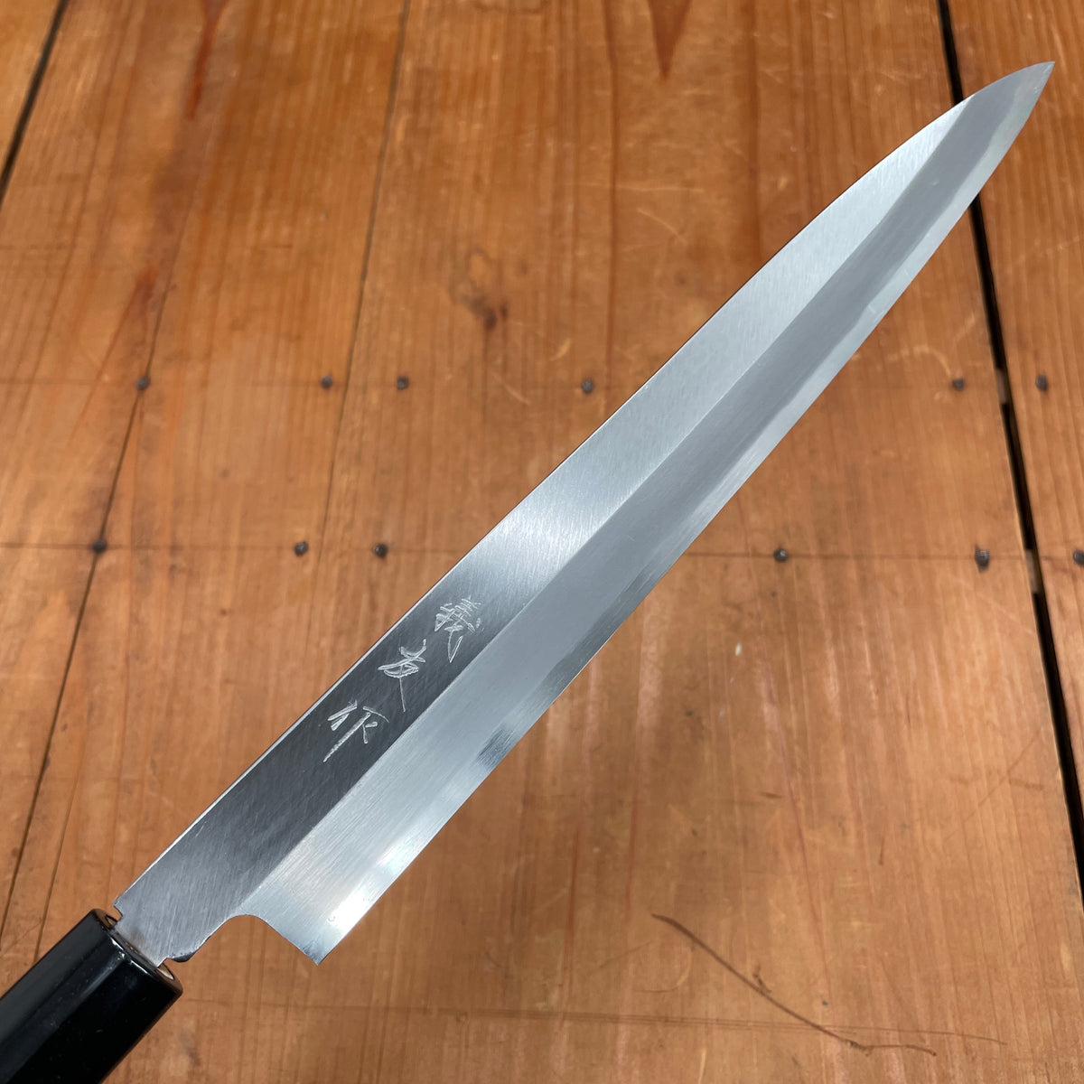 Morihei Yoshitomo 240mm Yanagi Carbon Poplar Handle