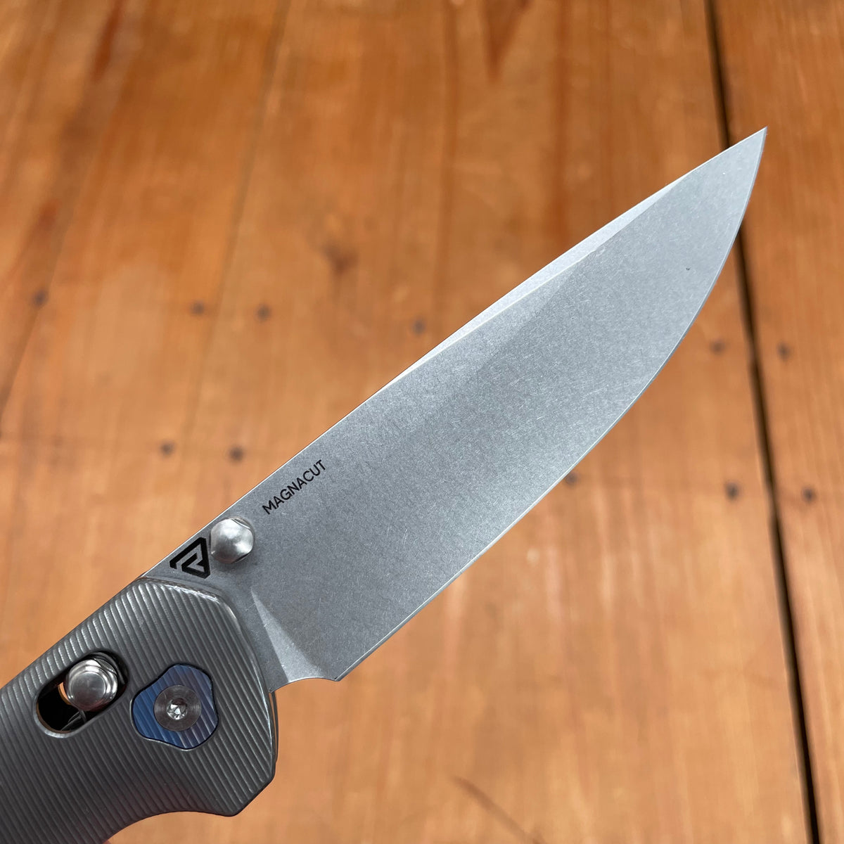 Tactile Maverick Drop Point MagnaCut Pivot Lock Stonewash Titanium Handle
