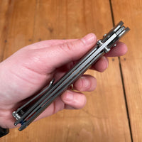 Tactile Maverick Drop Point MagnaCut Pivot Lock Stonewash Titanium Handle