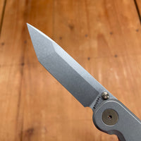 Tactile Rockwall Thumbstud Tanto MagnaCut Liner Lock Titanium Stonewash and Bronze Handle