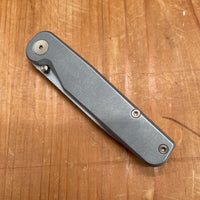 Tactile Rockwall Thumbstud Tanto Titanium Stonewash + Bronze MagnaCut