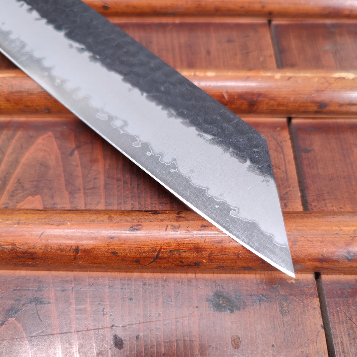 Hitohira Futana SB 240mm Kiritsuke Gyuto Aogami Super Kurouchi Tsuchime Cherry Wood