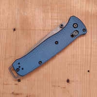 Benchmade 537FE-02 Bailout Tanto CPM-M4 AXIS Lock Crater Blue Aluminum Handle