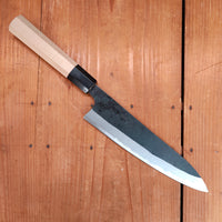 Kaneshige Hamono 210mm Gyuto Stainless Clad Aogami 2 Kurouchi Ho Wood Handle