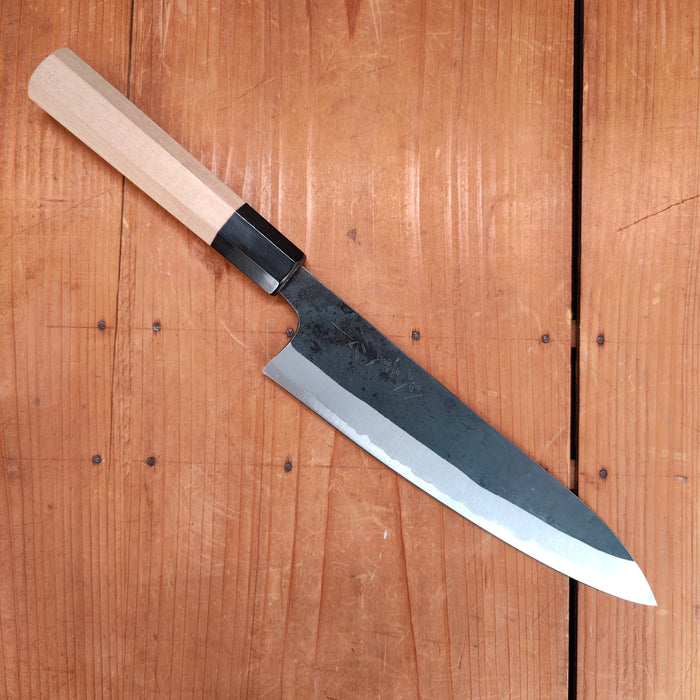 Kaneshige Hamono 210mm Gyuto Stainless Clad Aogami 2 Kurouchi Ho Wood Handle
