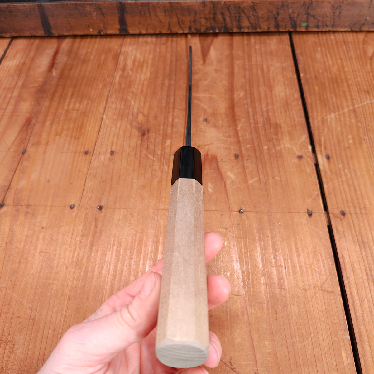 Kaneshige Hamono 210mm Gyuto Stainless Clad Aogami 2 Kurouchi Ho Wood Handle