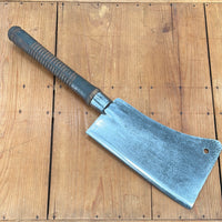 A Nittinger 10" Splitter Hand Forged Carbon Steel Turned Wood Handle ~1860's-80's