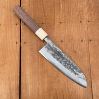 Hitohira TD 165mm Santoku SLD Nashiji Walnut Handle